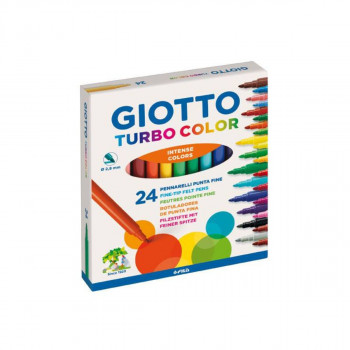 Фломастери, Giotto Turbo Color, 24 бои 