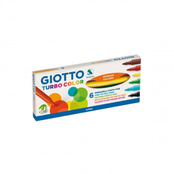 Фломастери, Giotto Turbo Color, 6 бои 