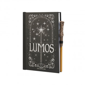 Нотес со светлечка корица, Harry Potter - Lumos Maxima 