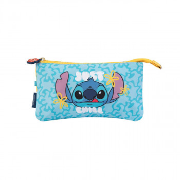 Несесер за моливи со три прегради, Disney: Stitch - Tropical 