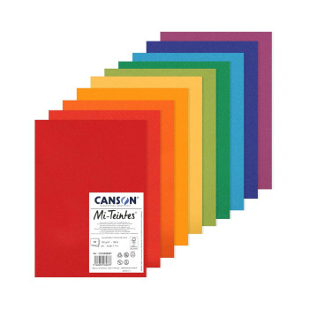 Сет хартии во боја, Canson Mi-Teintes A4, 160 г/м², Bright Colours 