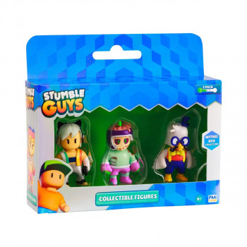 Сет од 3 мини фигури, Stumble Guys Mythic Figures, 5 комбинации 