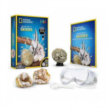 СТЕМ сет, National Geographic - Break Open 2 Geodes 