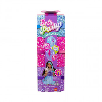 Кукла Barbie: Party Unboxed - Purple Sparkle Doll + Accessories 