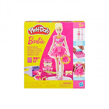 Сет за игра, Play-Doh: Barbie Designer - Ruffles & Bows 