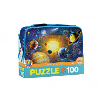 Сложувалка во торбичка за ужинка, The Solar System, 100 парчиња 