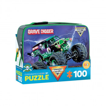 Сложувалка во торбичка за ужинка, Monster Jam: Grave Digger, 100 парчиња 