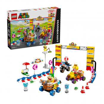 LEGO коцки, Super Mario, Mario Kart – Baby Peach & Grand Prix Set 