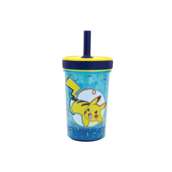 Чаша со сламка, Pokemon - Pikachu, 370ml 