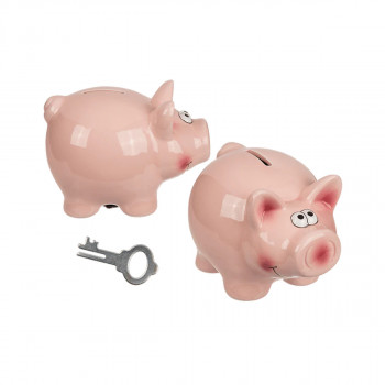 Касичка за пари со клуч Pig 