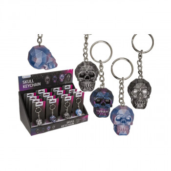 Приврзок за клучеви Skull, 4 бои 