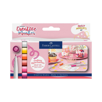 Сет креативни маркери, Faber Castell - Sweet Moments, 1/6 