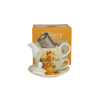 Сет од чајник, шолја и инфузер, Van Gogh - Sunflowers, 300/350 ml 