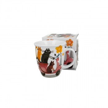 Шолја, Cat's World - Cats on a Scooter, 650ml 