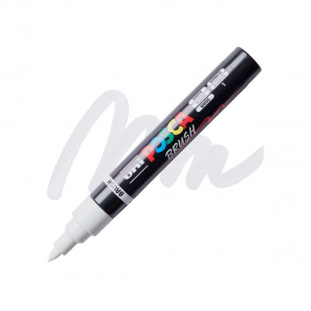 Брашпен, Posca PC-5BR - White 