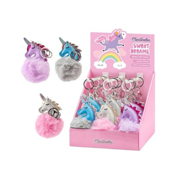 Плишан приврзок за клучеви 'Sweet Dreams - Unicorn', 3 бои 