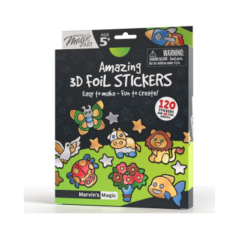 Сет за изработка на стикери, Marvin's Magic Art: Amazing 3D Foil Stickers 