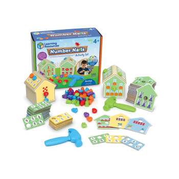 Едукативен сет за игра, Number Nails Activity Set 