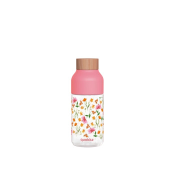 Ecozen шише за вода, Quokka - Ice: Pink Flowers, 570ml 