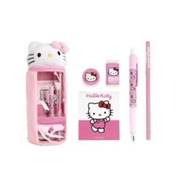 Плишан несесер за моливи - полн, Hello Kitty & Friends - Hello Kitty 