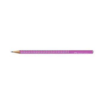 Молив, Faber Castell - Sparkle, Electric Fuchsia, HB 