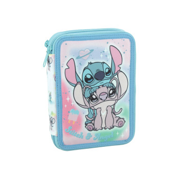 Несесер за моливи - полн, Disney: Stitch - Stitch & Angel 
