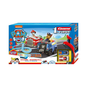 Сет за игра со колички, Paw Patrol - Chase & Marshall Race'n'Rescue 