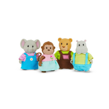 Сет фигури, Lil Woodzeez - Friends Club Jungle Set 