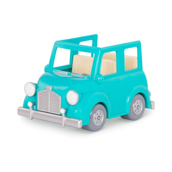 Фигура, Lil Woodzeez - Blue Car with Suitcase 