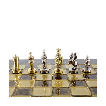 Сет за шах, Byzantine Empire Chess Set, мал, кафеав 