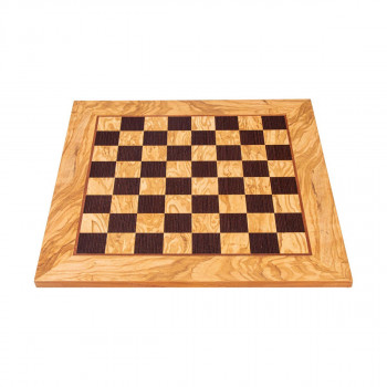 Табла за шах, Handcrafted Olive Wood & Wenge Inlaid, 40 x 40 cm 