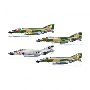 Макета, Aircraft, F-4 C/D/J PHANTOM II ACES USAF-US Navy Vietnam ACES 