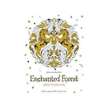 Enchanted Forest Artist's Edition : A Pull-Out and Frame Colouring Book 