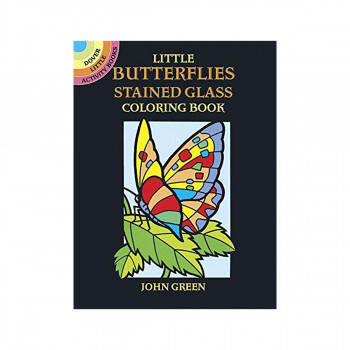 Little Butterflies Stained Glass Colouring Book 