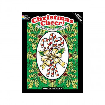 Christmas Cheer! Stained Glass Coloring Book 