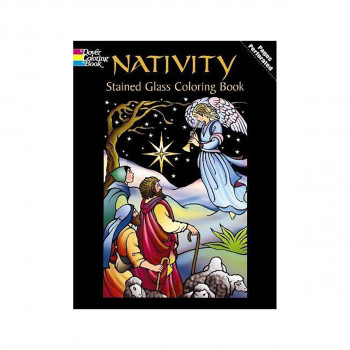 Nativity Stained Glass Coloring Book 