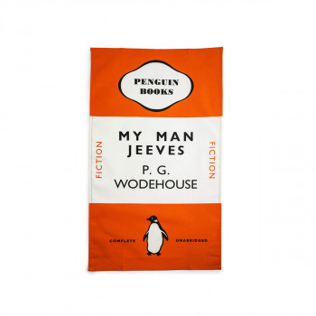 MY MAN JEEVES TEA TOWEL ORANGE 