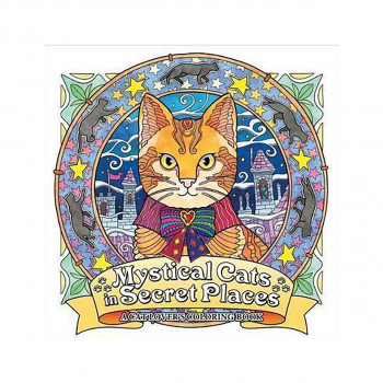 Mystical Cats in Secret Places: A Cat Lover's Coloring Book 