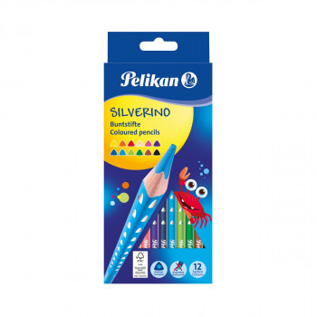 Дрвени боици, Pelikan, Silverino, 12 бои 
