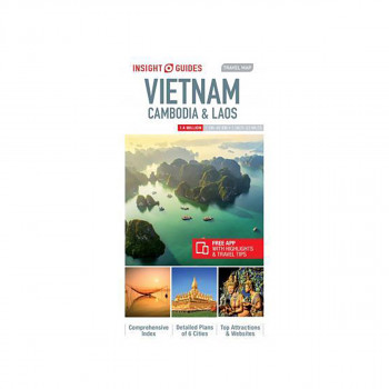 Insight Guides Travel Map Vietnam, Cambodia & Laos (Insight Maps) 