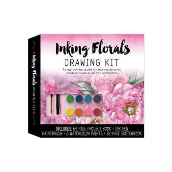 Inking Florals Drawing Kit 
