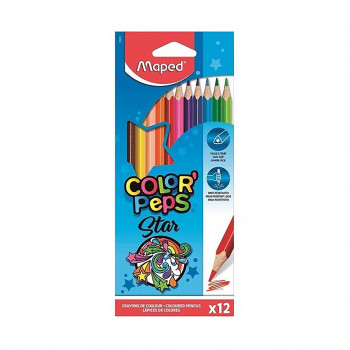 Дрвени боици, Maped, Color'Peps Star, 1/12 