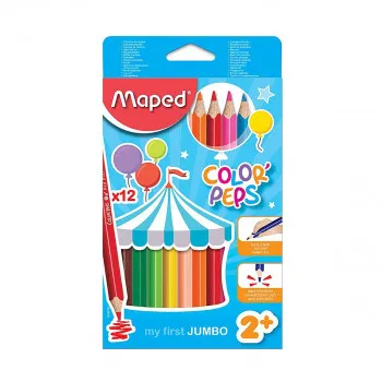 Дрвени боици, Maped, Color'Peps Maxi, 1/12 