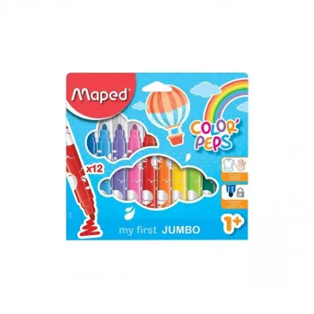 Фломастери, Maped, Color'Peps Maxi, 1/12 