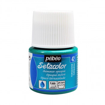 Боја за текстил, Pebeo, Setacolor Shimmer, 45мл, turquoise 