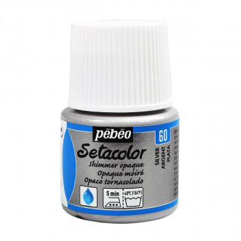 Боја за текстил, Pebeo, Setacolor Shimmer, 45мл, silver 