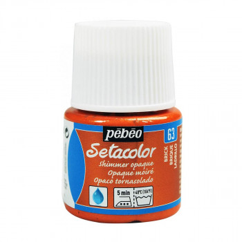 Боја за текстил, Pebeo, Setacolor Shimmer, 45мл, brick 