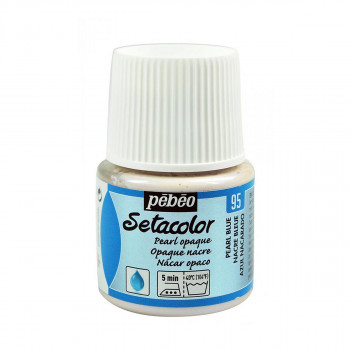 Боја за текстил, Pebeo, Setacolor Pearl, 45мл, pearl blue 
