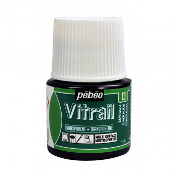 Боја за стакло, Pebeo, Vitrail Transparent, 45 мл, emerald 