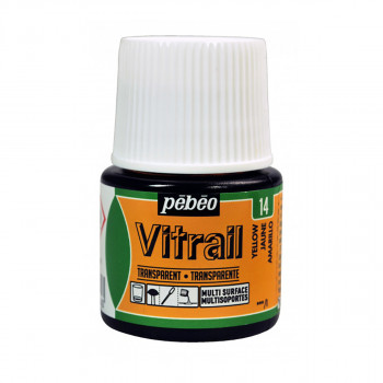 Боја за стакло, Pebeo, Vitrail Transparent, 45 мл, yellow 